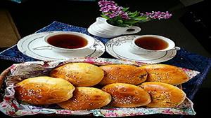 طرز تهیه نان پونچیک قلبی با کرمفیل خانگی 