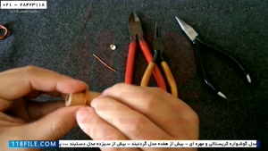 آموزش تصویری ساخت زیورآلات مسی-انگشترمسی با سنگ کریستال