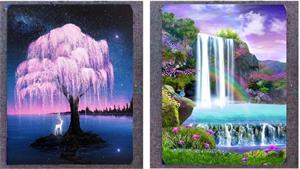 6 ایده آسان برای نقاشی با مناظر آبشار برای مبتدیان