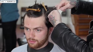 آموزش اصلاح موی سر مردانه در خانه -اصلاح بالای سر با قیچی