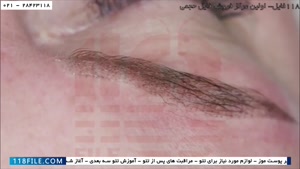 آموزش تتو صورت  - آرایش دائمی ابروی Ombre