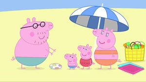 Peppa pig at the beach 