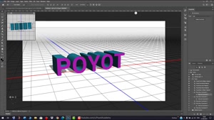آموزش فتوشاپ جلسه 115 نوشتن متن سه بعدی