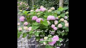 کلیپ صبح بخیر روز شنبه/کلیپ صبح بخیر شاد زیبا/کلیپ صبح بخیر عاشقانه/کلیپ سلام صبح بخیر