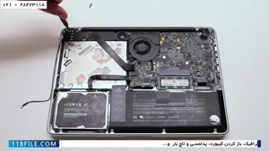 آموزش تعمیر لپ تاپ - تعمیر اسپیکر شکسته مک بوک پرو