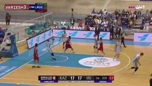  خلاصه بسکتبال قزاقستان 68 - ایران 60