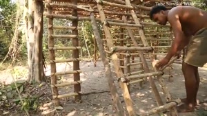 ساخت خونه جنگلی با دست