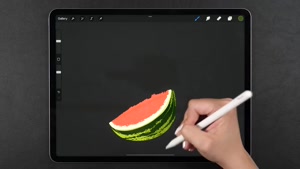 آموزش نقاشی دیجیتالی میوه