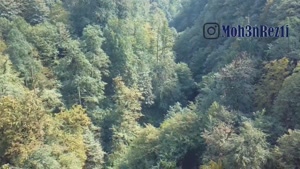 آبشار جالسنگ در وسط جنگل لفور، شیرگاه، مازندران
