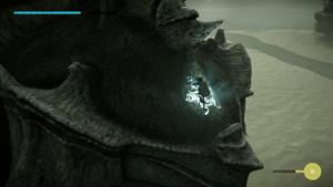 شمشیر ملکه روی Shadow of the Colossus PS4