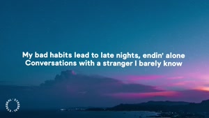 Ed Sheeran - Bad Habits (Lyrics)