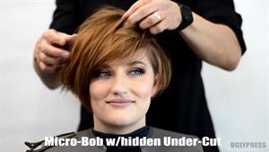 آموزش میکرو باب با مدل موی زیر برش پنهان
