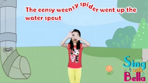 The Eensy Weensy spider sing with Bella