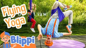 کارتون بلیپی - آیا Blippi می تواند یوگای پرواز انجام دهد