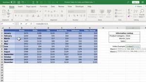 Excel: INDEX و MATCH