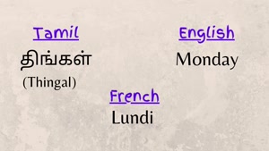 آموزش زبان فرانسوی روزهای هفته - روزهای هفته فرانسوی