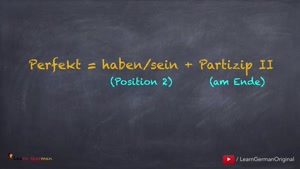 زمان کامل در آلمانی | Perfekt | Partizip II | گرامر آلمانی