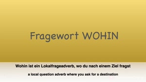 کلمه سوال WHERE | W-سوالات | | آموزش گرامر آلمانی