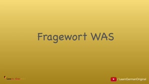 Fragewort WAS بود | W-Fragen | یادگیری گرامر آلمانی