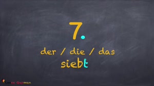 یادگیری آلمانی | Ordinalzahlen | اعداد ترتیبی
