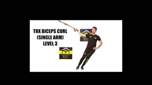 آموزش تی ار ایکس TRX BICEPS CURL SINGLE ARM LEVEL 3