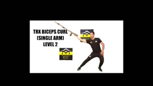 TRX BICEPS CURL SINGLE ARM LEVEL 2