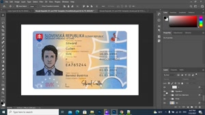 SLOVAKIA ID CARD PSD TEMPLATE