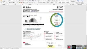 USA LOUISIANA ENTERGY UTILITY BILL TEMPLATE IN WORD AND PDF 