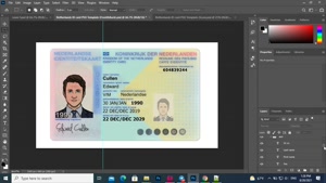 NETHERLANDS ID CARD PSD TEMPLATE