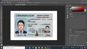 WASHINGTON DRIVER LICENSE PSD TEMPLATE NEW