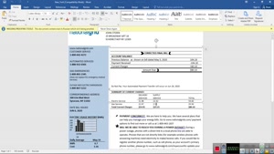 USA NEW YORK NATIONAL GRID UTILITY BILL TEMPLATE IN WORD AND