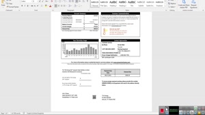 USA TEXAS TXU ENERGY UTILITY BILL TEMPLATE IN WORD AND PDF F