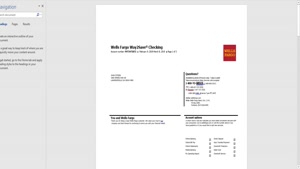 USA WELLS FARGO BANK STATEMENT TEMPLATE IN WORD AND PDF FORM