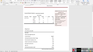 USA GEORGIA POWER UTILITY BILL TEMPLATE IN WORD AND PDF FORM