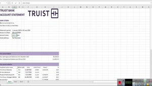 USA TRUIST BANK STATEMENT TEMPLATE IN .XLS AND .PDF FILE FOR