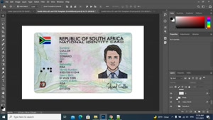 SOUTH AFRICA ID TEMPLATE IN PSD FORMAT, FULLY EDITABLE (2013