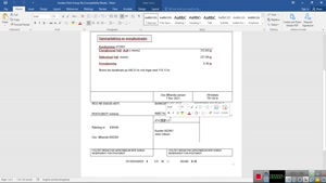 SWEDEN NVSH ENERGI UTILITY BILL TEMPLATE IN WORD AND PDF FOR