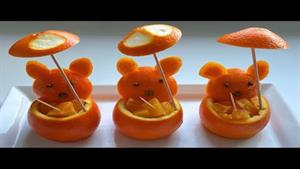 تزیین خرس پرتقالی 