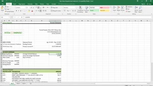 ITALY INTESA SANPAOLO BANK STATEMENT EXCEL AND PDF TEMPLATE
