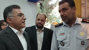 بازدید مدیرعامل آتش نشانی تهران از غرفه راهدار صنعت کیهان