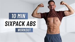 10 دقیقه SIXPACK ABS WORKOUT - روتین کل هسته در خانه