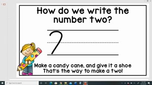 How to write number 2