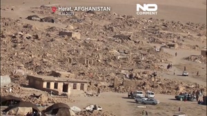 ویدئویی از ویرانی کامل ۶ روستا در زمین لرزه هرات افغانستان