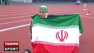 یک طلا و نقره برای زنان پرتاب دیسک‌ ایران