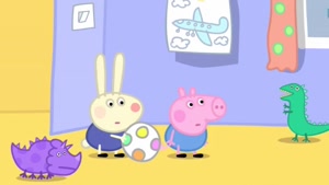 Peppa, Rabbit comes to play