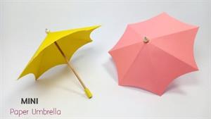 طرز ساخت چتر کاغذی |چتر اوریگامی