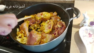 خورشت بادمجان با مرغ ، بینهایت لذیذ و خوشمزه 