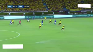 خلاصه بازی کلمبیا 2 - برزیل 1