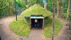 خانه ایگلو بامبو برای زندگی در طبیعت ساخته 