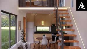 ایده طراحی رضایت بخش خانه های کوچک از نوع Loft (فقط 3x6 متر)